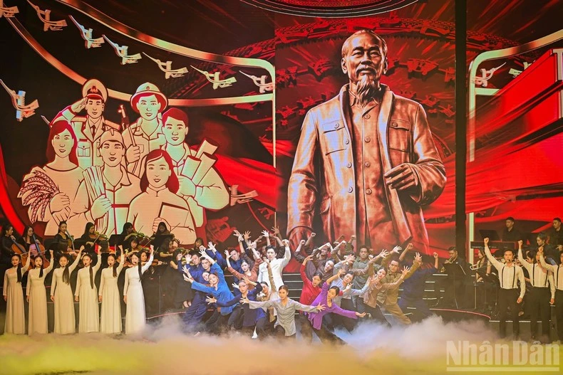 附图：特别政论艺术音乐会《永远跟党走的信念》节目。