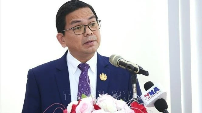 柬埔寨王家研究院下属柬埔寨国际关系研究院院长金·佩亚。（图片来源：越通社）